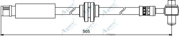 APEC BRAKING Тормозной шланг HOS3885